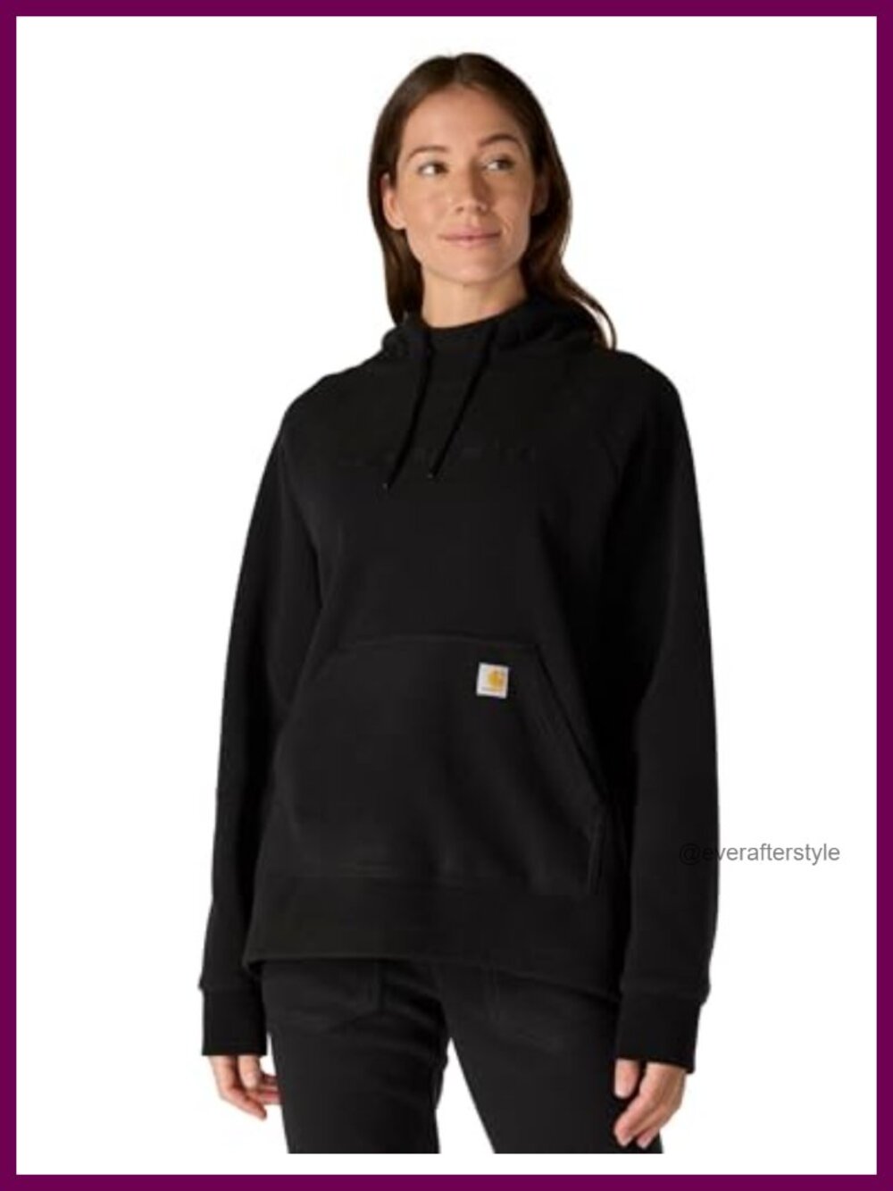 Oversized Fit Fleece Hooded Sweatshirt Pullover FastDry Vented Hem